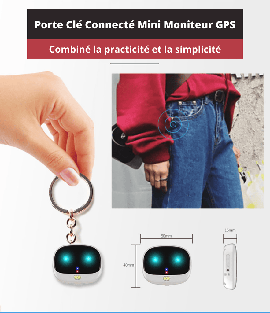 Porte Clé Connecté, Tracker GPS