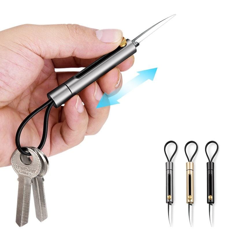 Cutter porte-clés AGT - Mini avec 10 lames neuves - Cdiscount Bricolage
